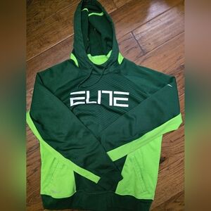 Nike Green Elite Hoodie mens large hoodie sweatshirts